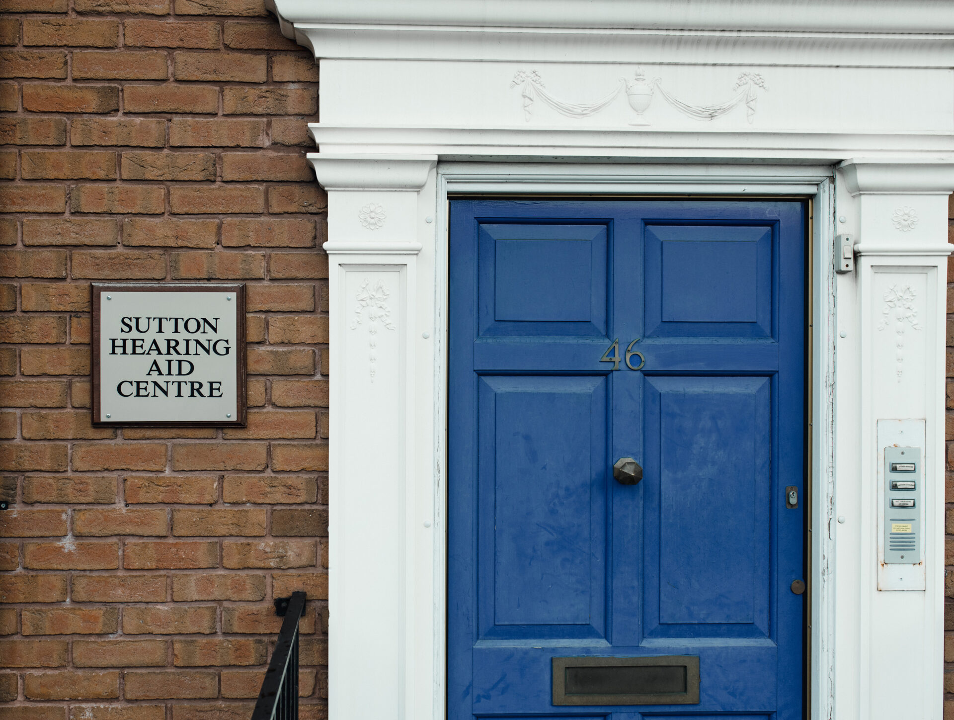 Sutton hearing centre entrance