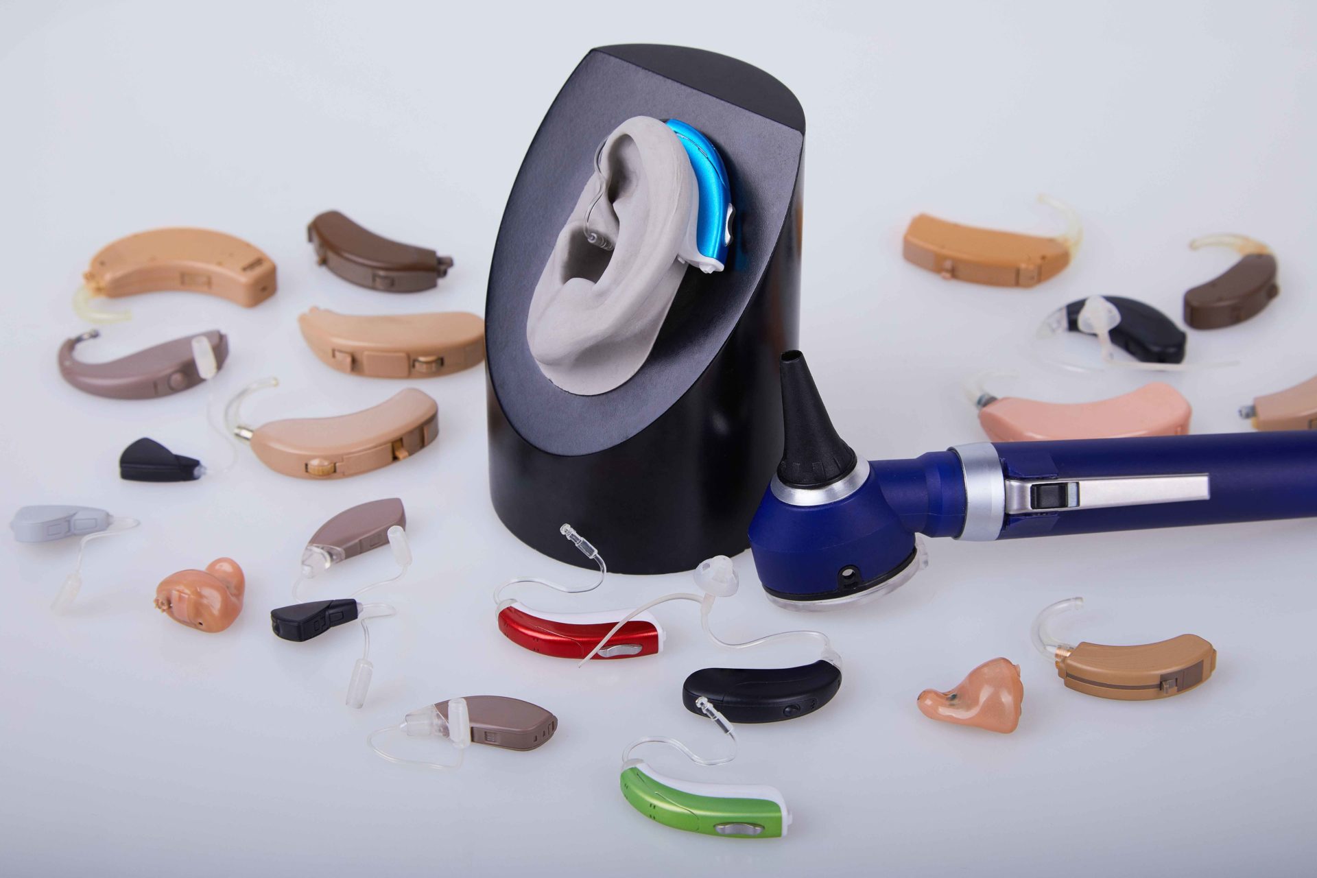 variety of different hearing aid types