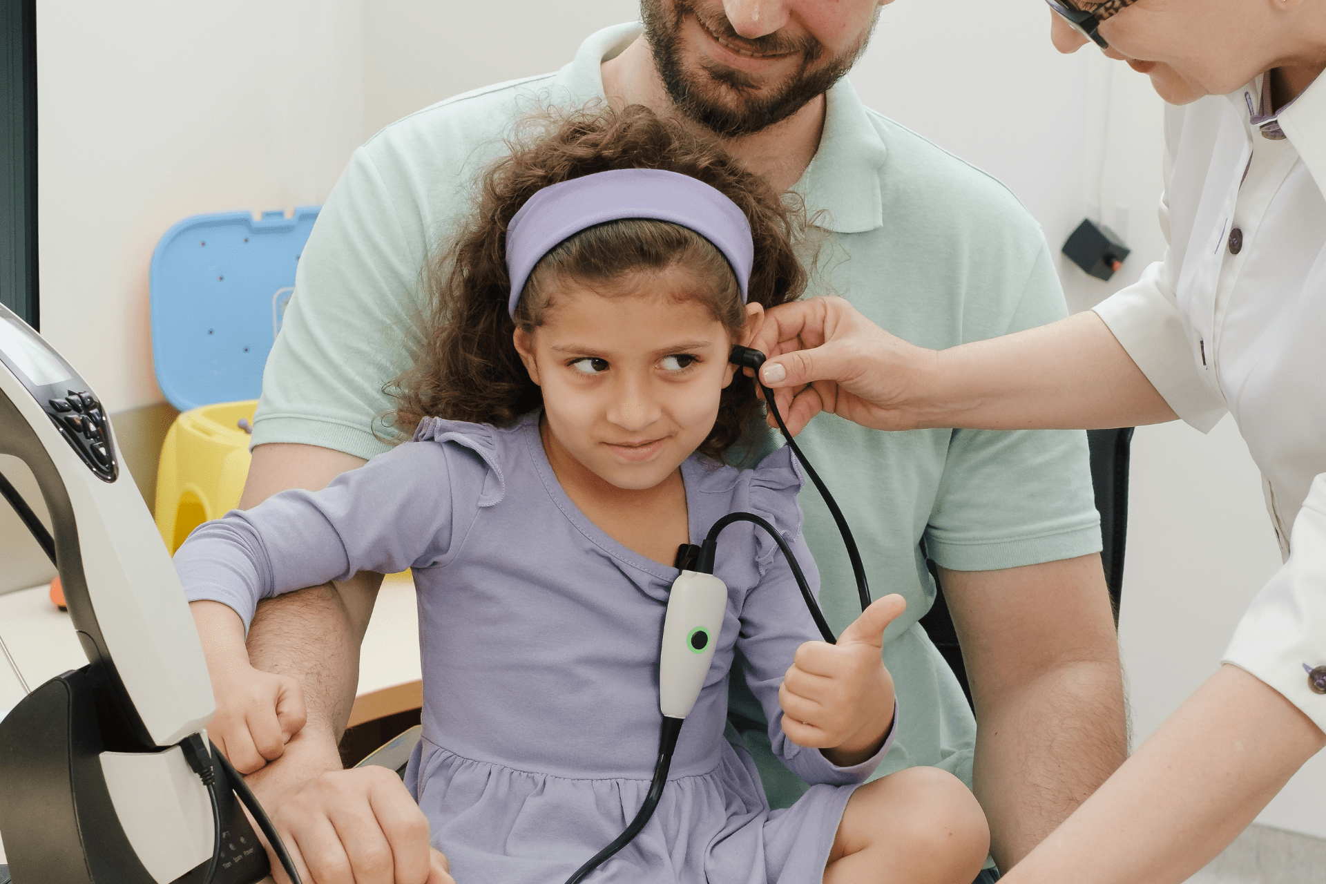 Child having a hearing test - hearing tests in sutton coldfield