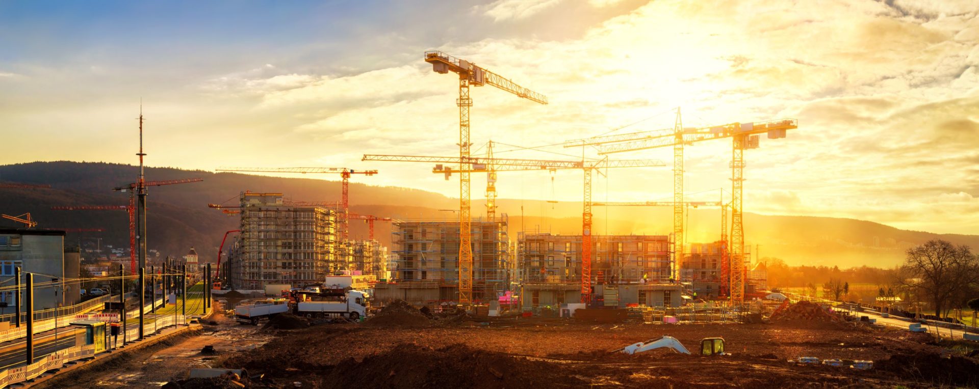 a landscape photograph of a building site